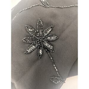 NWT: Dress Barn Scarf W Beaded Floral Design Throughout